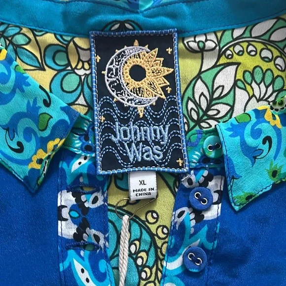 NWT Johnny Was silk blouse - Picture 3 of 9